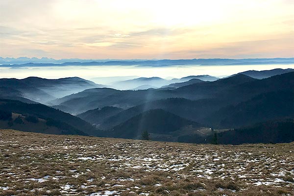 Abendstimmung auf dem Belchen